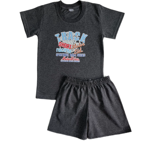 76-10 КТ Комплект футболка с аппликацией + шорты 
